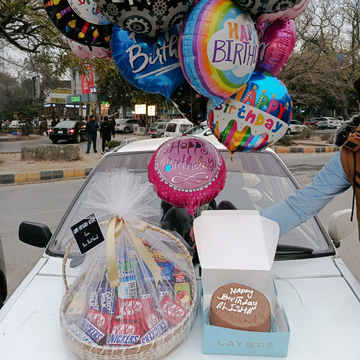 Perfect Birthday Gift Set for Kids – Chocolates,Snacks,Cake & Balloons |Same Day Delivery