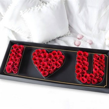 Premium "I Love You" Red Rose Box – A Romantic Expression of Love
