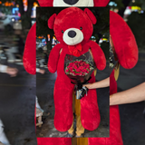 Valentine’s Special: Giant Teddy with Rose Bouquet