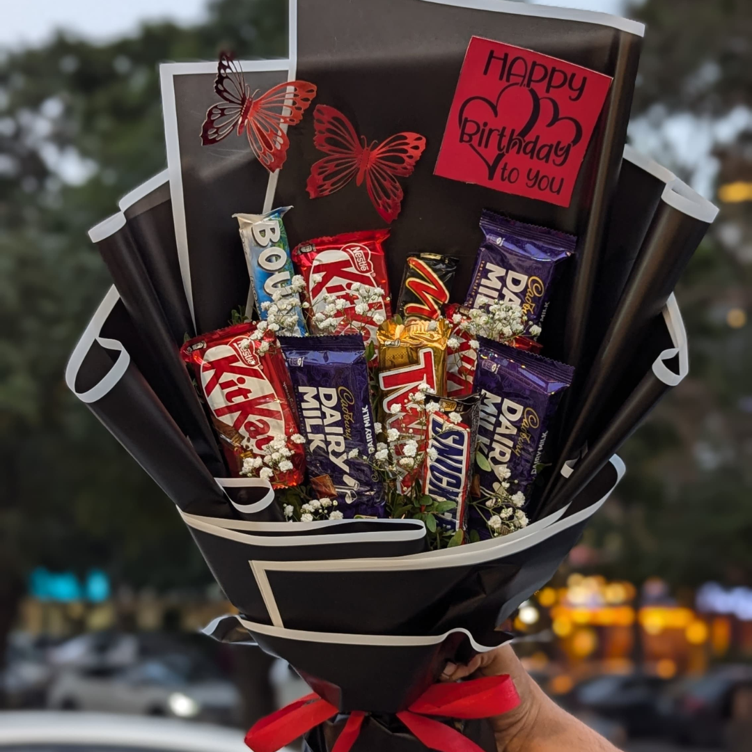 Her Favourite Chocolates🍫 Bouquet in a Premium Packaging