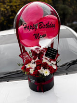 KitKat & Chrysanthemum Flower Balloon Gift Combo